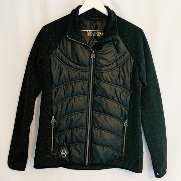 Michael Kors Jackets & Blazers - EUC Michael Kors Mixed Media Down Fleece Jacket